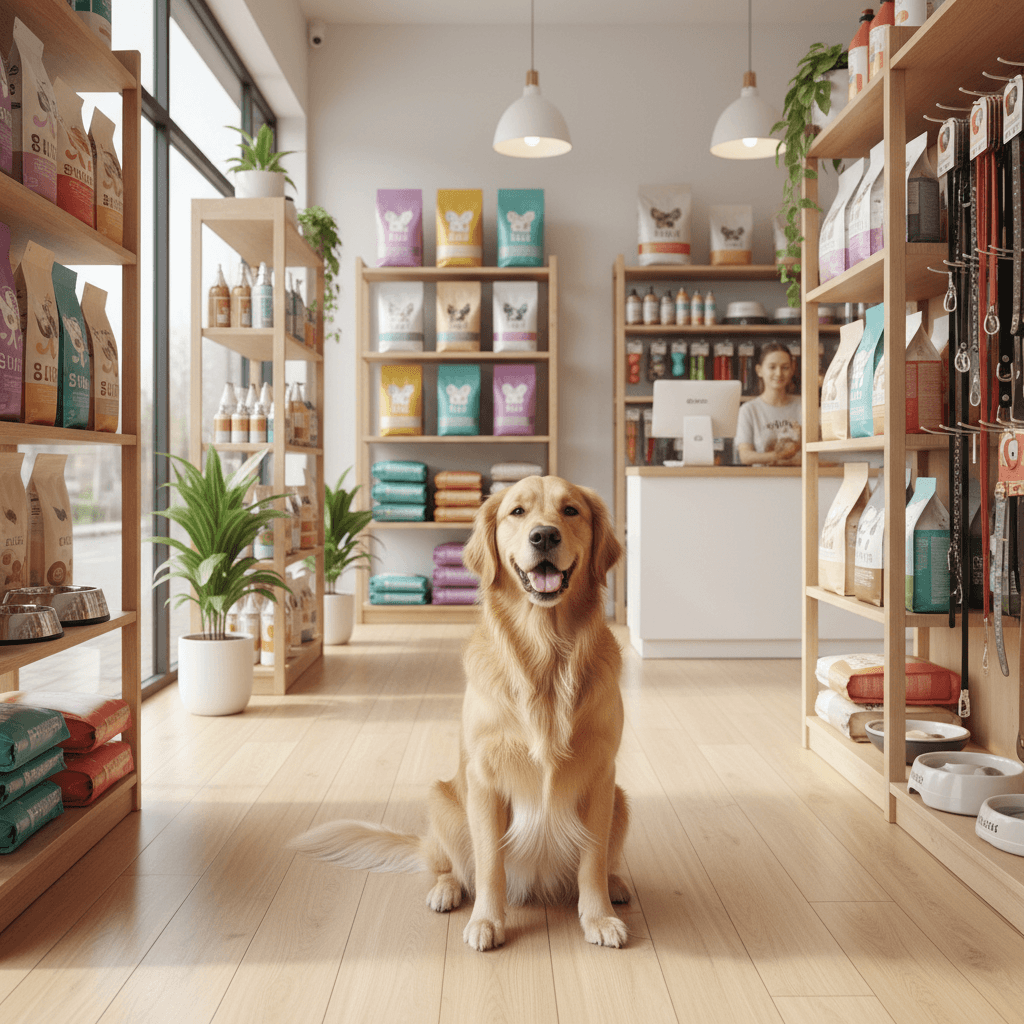 Hund im AsFoxian Pet Shop Vienna